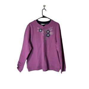 Breckenridge Grandma‎ Flower Print Sweater Size XL